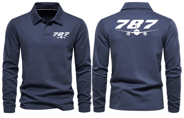 BOEING 787 LONG SLEEVE POLO